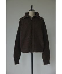 BLACK BY MOUSSY | zip knit tops(ジップニットトップス)(ニット/セーター)