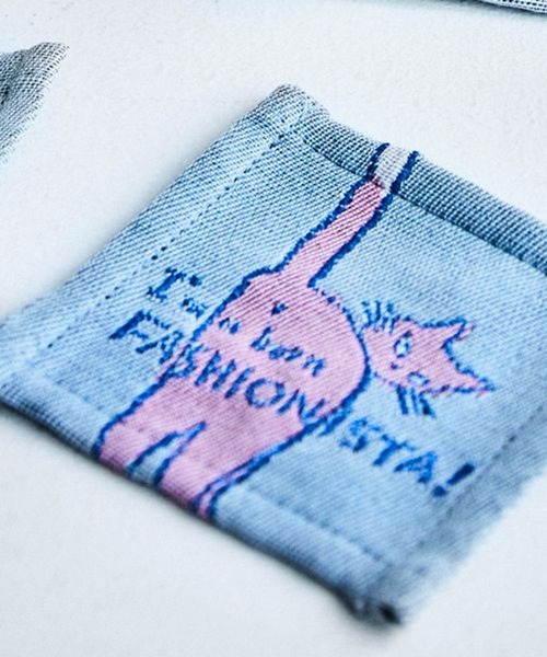 studio CLIP（スタディオクリップ）の「【Orneko BY CLIP】ジャガードコースター（ランチョンマット/テーブルウェア・レディース・イエロー/ピンク・FREE）」の2枚目の写真