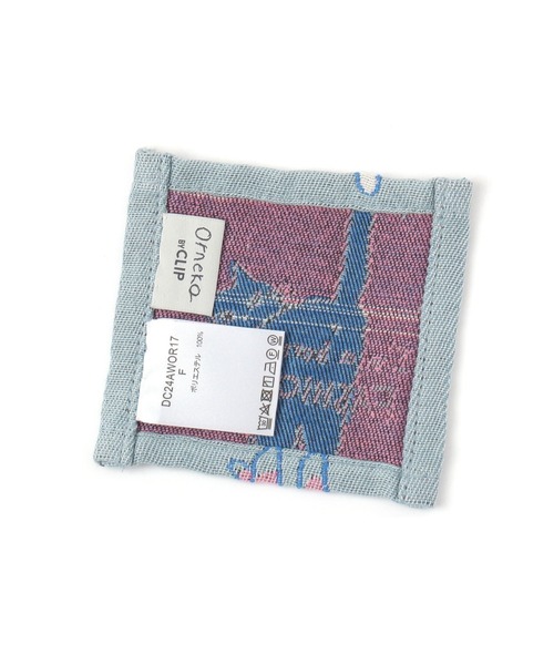 studio CLIP（スタディオクリップ）の「【Orneko BY CLIP】ジャガードコースター（ランチョンマット/テーブルウェア・レディース・イエロー/ピンク・FREE）」の6枚目の写真