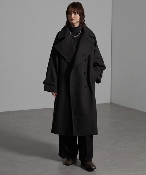 CIYOT-シヨウト-】2WAYオーバーサイズソフトメルトンラグランロング