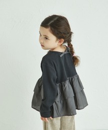 pairmanon | 【軽ふわっふる】 ワッフル フリル ティアード 長袖 Tシャツ(Tシャツ/カットソー)