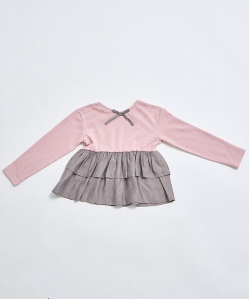 専用♡新品未使用 LAブランド ふわふわティアードフリルシフォン襟付きカットソー フリルブラウス シフォン フリル 襟付きブラウス 肩 フリル