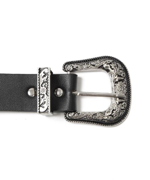 WEGO（ウィゴー）の「WEGO/スタースタッズ付ウエスタンベルト（ベルト・レディース・ブラウン/ブラック・FREE）」の8枚目の写真