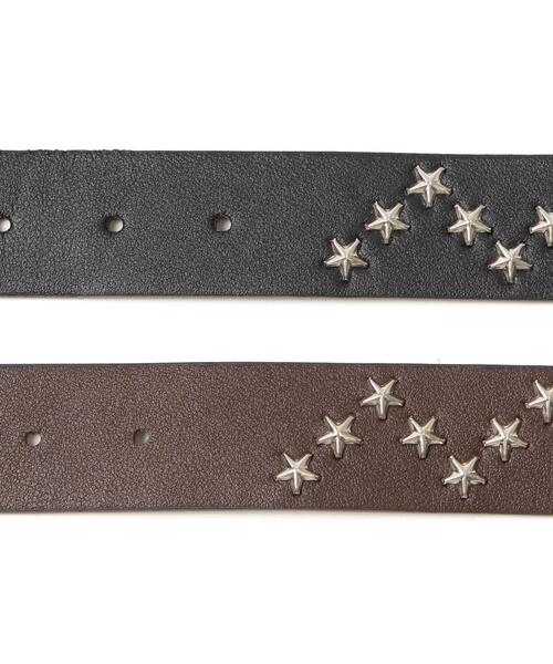 WEGO（ウィゴー）の「WEGO/スタースタッズ付ウエスタンベルト（ベルト・レディース・ブラウン/ブラック・FREE）」の10枚目の写真