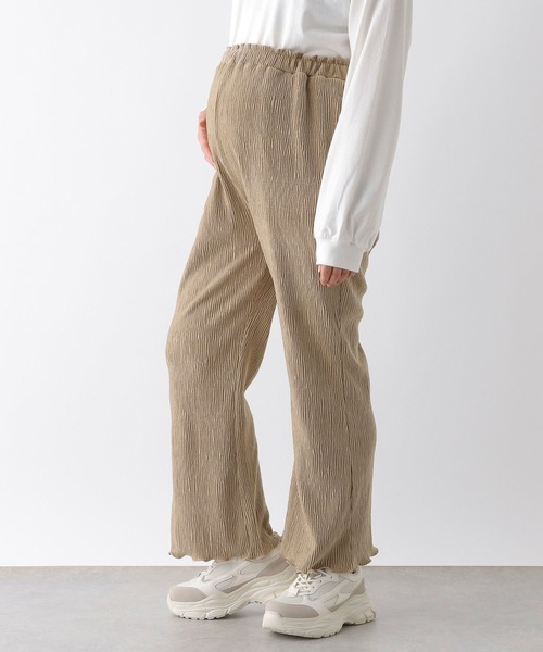 LEPSIM（レプシィム）の「【産前・産後対応】マタニティ／ベロア楊柳パンツ　149103（マタニティウェア/グッズ・レディース・ブラック/ベージュ/ブルー・FREE）」の11枚目の写真