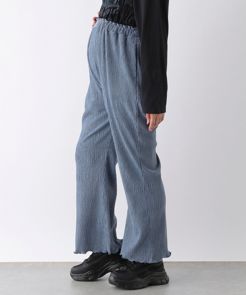 LEPSIM（レプシィム）の「【産前・産後対応】マタニティ／ベロア楊柳パンツ　149103（マタニティウェア/グッズ・レディース・ブラック/ベージュ/ブルー・FREE）」の17枚目の写真