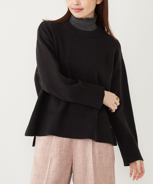 SHIPS Colors:〈手洗い可能〉フラッフィー クルーネック ニット