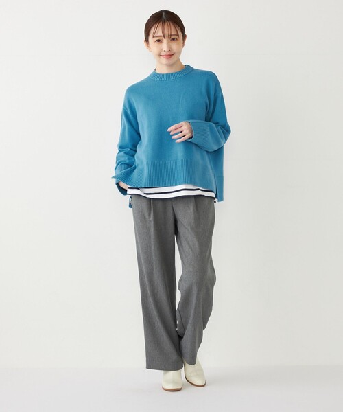 セール】SHIPS Colors:〈手洗い可能〉フラッフィー クルーネック