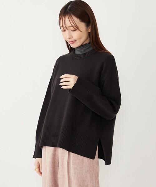 セール】SHIPS Colors:〈手洗い可能〉フラッフィー クルーネック