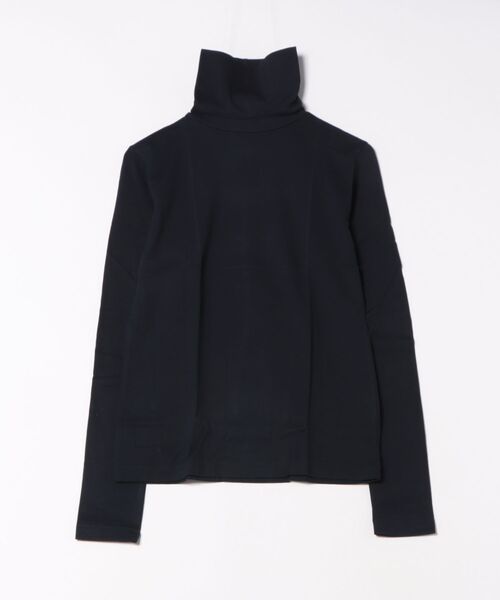ADAM ET ROPE'(アダムエロペ)の「WOMEN【Hanes for BIOTOP】 オーガニックコットン タートルネックプルオーバー(Tシャツ/カットソー・レディース・ブラック/ホワイト/ネイビー・M)」の1枚目の写真