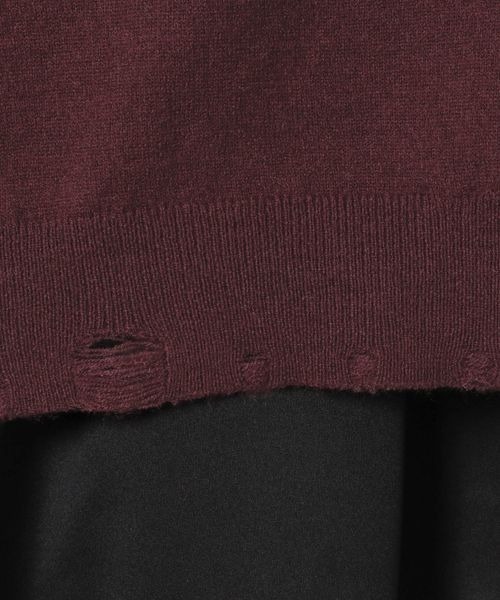 JEANASIS（ジーナシス）の「クラッシュショートVニット2P/210866（その他トップス・レディース・ブラック系その他/グレー系その他/レッド系その他・FREE）」の19枚目の写真