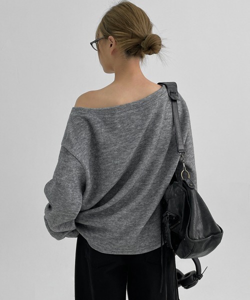 セール】[MADE] レンデンルーズフィットボートネック長袖Tシャツ