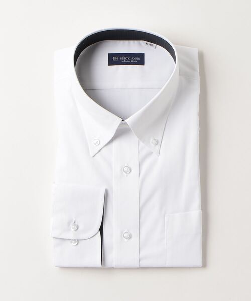 透け防止 形態安定ノーアイロン ボタンダウン 長袖ビジネスワイシャツ（ビジネスシャツ）｜TOKYO SHIRTS（トウキョウシャツ）ビジネスシャツ