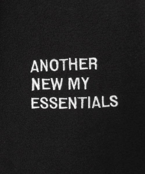 ANME(アンメ)の「ANMEエンブロイダリーロゴフリースロングワイドパンツ(スウェットパンツ・レディース・杢グレー/ブラック/ネイビー・M/L/XL/XXL)」の5枚目の写真