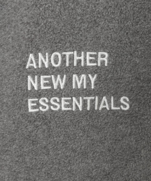 ANME(アンメ)の「ANMEエンブロイダリーロゴフリースロングワイドパンツ(スウェットパンツ・レディース・杢グレー/ブラック/ネイビー・M/L/XL/XXL)」の4枚目の写真