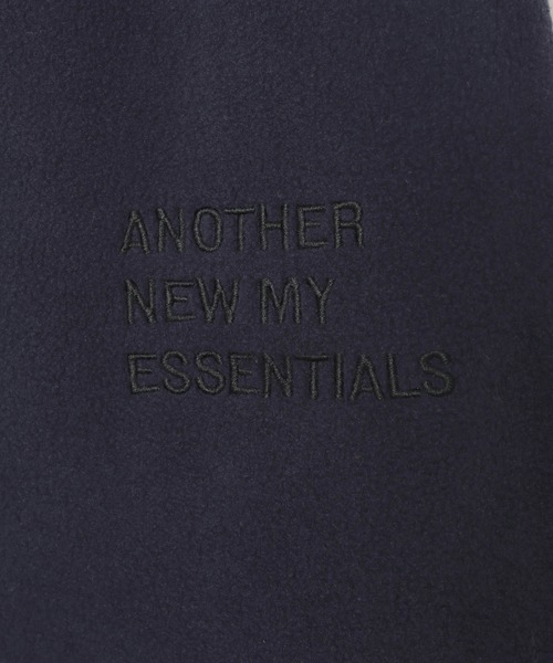 ANME(アンメ)の「ANMEエンブロイダリーロゴフリースロングワイドパンツ(スウェットパンツ・レディース・杢グレー/ブラック/ネイビー・M/L/XL/XXL)」の6枚目の写真