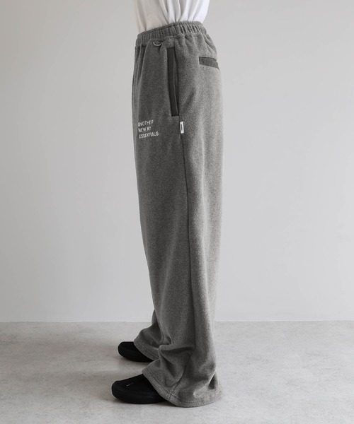 ANME(アンメ)の「ANMEエンブロイダリーロゴフリースロングワイドパンツ(スウェットパンツ・レディース・杢グレー/ブラック/ネイビー・M/L/XL/XXL)」の8枚目の写真