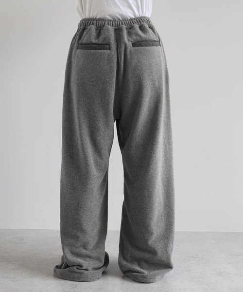 ANME(アンメ)の「ANMEエンブロイダリーロゴフリースロングワイドパンツ(スウェットパンツ・レディース・杢グレー/ブラック/ネイビー・M/L/XL/XXL)」の15枚目の写真