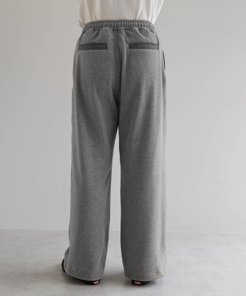 ANME(アンメ)の「ANMEエンブロイダリーロゴフリースロングワイドパンツ(スウェットパンツ・レディース・杢グレー/ブラック/ネイビー・M/L/XL/XXL)」の18枚目の写真