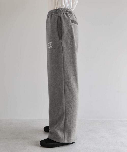 ANME(アンメ)の「ANMEエンブロイダリーロゴフリースロングワイドパンツ(スウェットパンツ・レディース・杢グレー/ブラック/ネイビー・M/L/XL/XXL)」の17枚目の写真