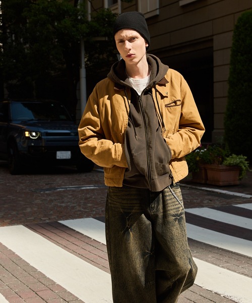 フーディー たま様 SWAGVIBE】Pinched Dye Zip Hoodie（パーカー）｜SWAGVIBE