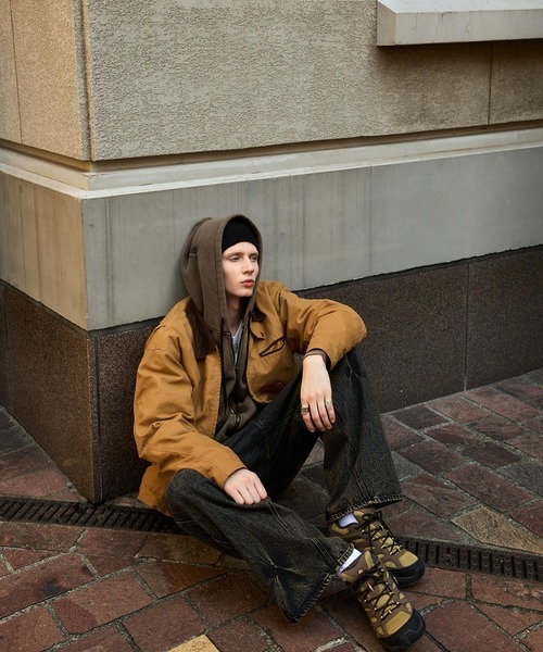 SWAGVIBE】Pinched Dye Zip Hoodie（パーカー）｜SWAGVIBE