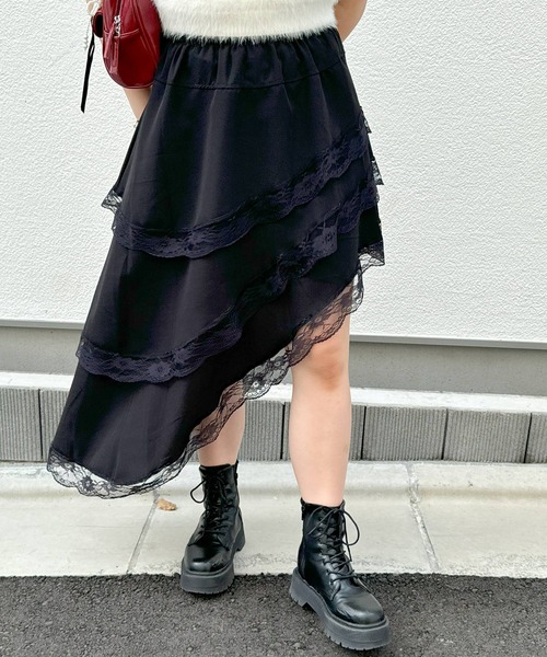 frunco(フランコ)の「アシンメトリースカート(スカート・レディース・ホワイト/ブラック・FREE)」の11枚目の写真