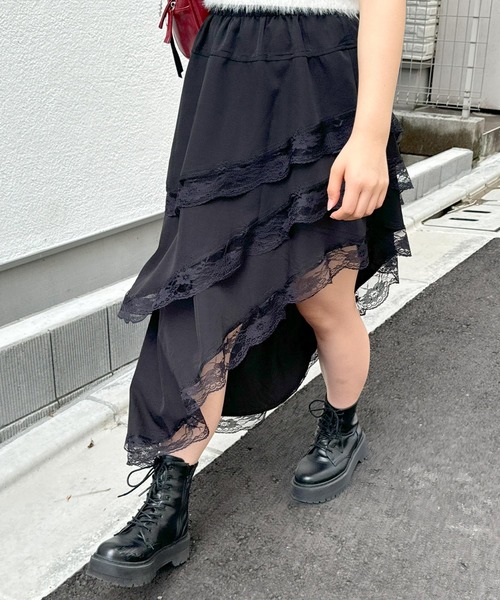 frunco(フランコ)の「アシンメトリースカート(スカート・レディース・ホワイト/ブラック・FREE)」の14枚目の写真