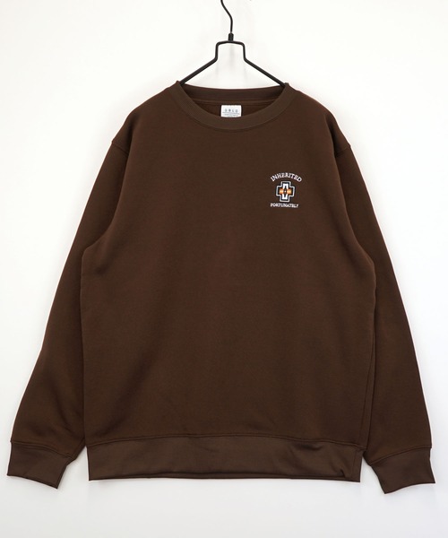 Burner（バーナー）の「【GROOVY STORE】ワンポイント刺繍裏起毛トレーナー（スウェット・メンズ・ライトブラック/ダークブルー/ホワイト系その他2/ブラック系その他2/ブラック/ホワイト/モカ/スミクロ/ダークネイビー/杢グレー/ブラック系その他3/ブラック系その他4/オフホワイト/ブラック系その他5/グレー系その他2/ブラウン/グレイッシュベージュ/パープル系/ホワイト系その他3/ブラック系その他6・LL/M/L）」の15枚目の写真