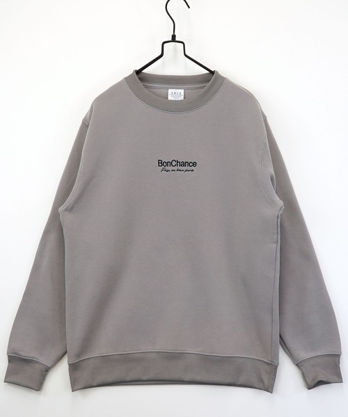 Burner（バーナー）の「【GROOVY STORE】ワンポイント刺繍裏起毛トレーナー（スウェット・メンズ・ライトブラック/ダークブルー/ホワイト系その他2/ブラック系その他2/ブラック/ホワイト/モカ/スミクロ/ダークネイビー/杢グレー/ブラック系その他3/ブラック系その他4/オフホワイト/ブラック系その他5/グレー系その他2/ブラウン/グレイッシュベージュ/パープル系/ホワイト系その他3/ブラック系その他6・LL/M/L）」の17枚目の写真