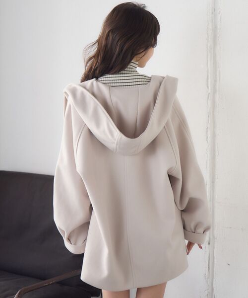 RETRO GIRL（レトロガール）の「Fウールフードミディコート（その他アウター・レディース・ダークブラウン/ナチュラル/ブルー・FREE）」の10枚目の写真