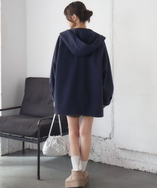 RETRO GIRL（レトロガール）の「Fウールフードミディコート（その他アウター・レディース・ダークブラウン/ナチュラル/ブルー・FREE）」の22枚目の写真