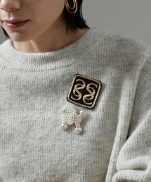 SALON adam et rope'（サロン アダム エ ロペ）の「刺繍ワッペンブローチ＜ロゴ＞（ブローチ/コサージュ）」