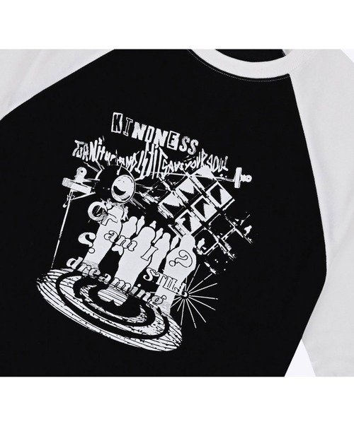 ACOVER（オコボ）の「A'GEM/9 × .kom 『ACOVER/オコボ』 Dreaming Raglan Overfit Long Sleeve /ドリーミングラグランオーバーフィットロングスリーブ（Tシャツ/カットソー・レディース・チャコールグレー/ライトグレー/ブラック・FREE）」の12枚目の写真