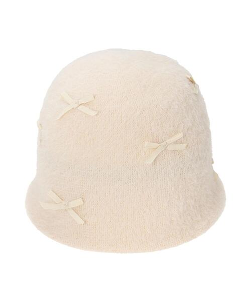 ehka sopo（エヘカソポ）の「シャギーリボンバケットハット（ハット・レディース・グレー/ブラック/キナリ・F）」の19枚目の写真