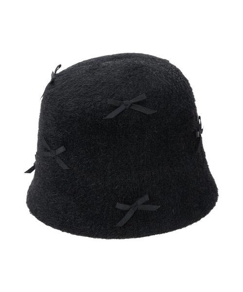 ehka sopo（エヘカソポ）の「シャギーリボンバケットハット（ハット・レディース・グレー/ブラック/キナリ・F）」の17枚目の写真