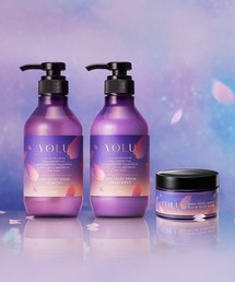 YOLU（ヨル）の「YOLU ヨル 2025年春限定 ディープナイトリペア シャンプー トリートメント バームヘアマスク 3点セット（シャンプー・メンズ）」