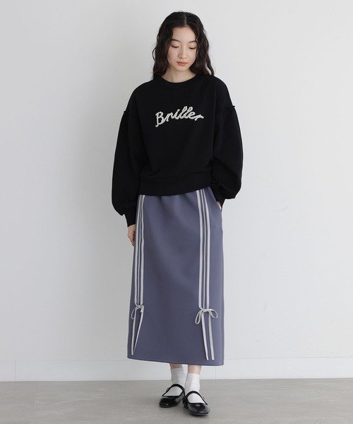 somari imagination（ソマリ イマジネーション）の「『リボンジャージスカート』（スカート・レディース・ブルー/ブラック・2/1）」の7枚目の写真