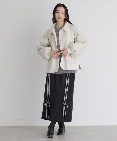 somari imagination（ソマリ イマジネーション）の「『リボンジャージスカート』（スカート・レディース・ブルー/ブラック・2/1）」の12枚目の写真