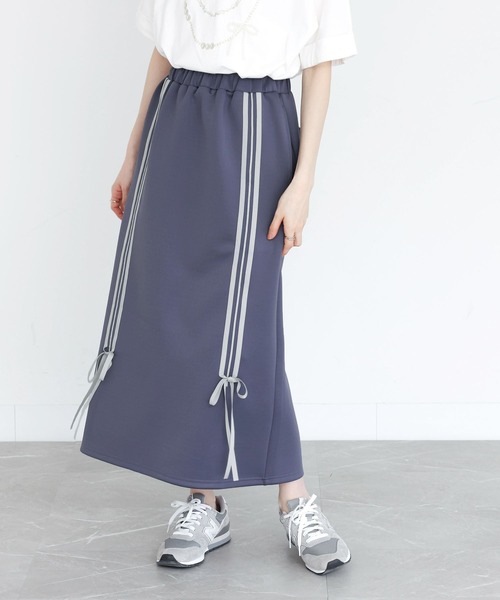 somari imagination（ソマリ イマジネーション）の「『リボンジャージスカート』（スカート・レディース・ブルー/ブラック・2/1）」の21枚目の写真