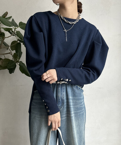 【セール】【WEB限定】パワショルトップス（Tシャツ/カットソー）｜DouDou（ドゥドゥ）