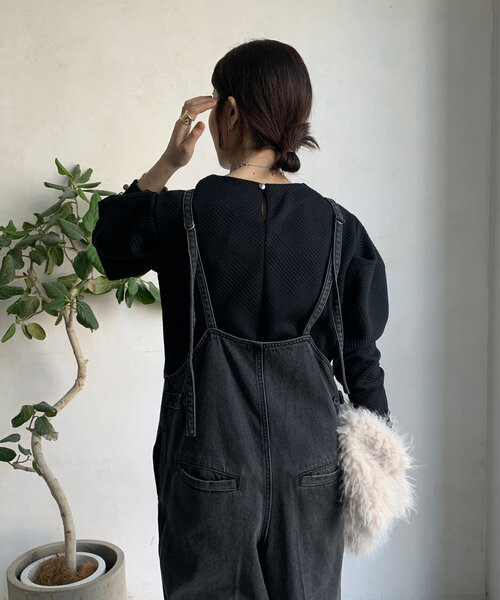 DouDou（ドゥドゥ）の「【WEB限定】パワショルトップス（Tシャツ/カットソー・レディース・ネイビー/ブラック/アイボリー・FREE）」の17枚目の写真