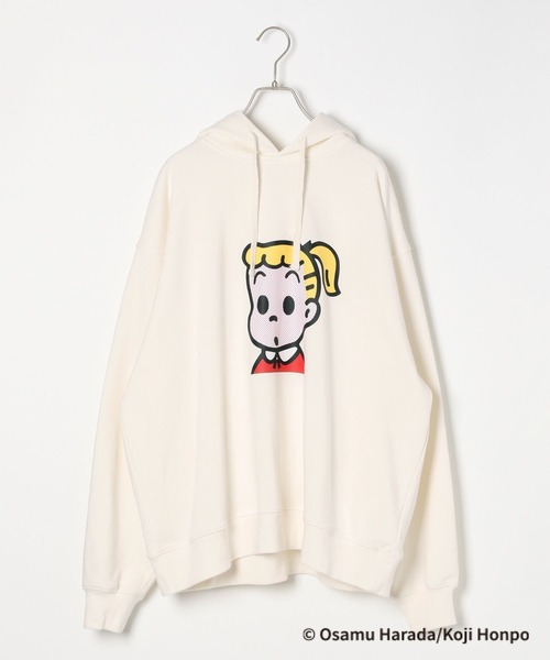 LEPSIM（レプシィム）の「【OSAMU GOODS×LEPSIM】裏毛パーカー　251554（パーカー・レディース・レッド/アイボリー・FREE）」の2枚目の写真