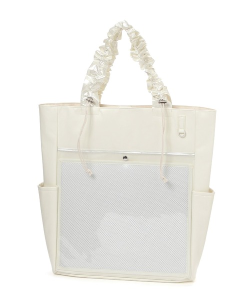 LAKOLE（ラコレ）の「ギャザーマルチトートバッグ / 286453（トートバッグ・レディース・ブラック/シルバー/アイボリー・FREE）」の2枚目の写真