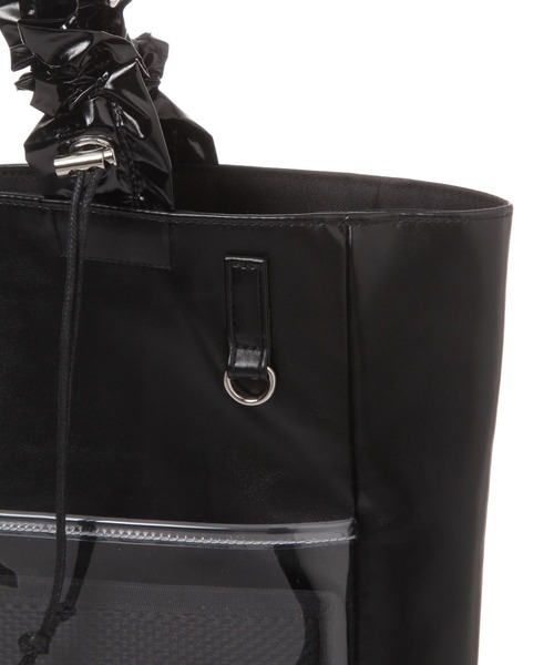 LAKOLE（ラコレ）の「ギャザーマルチトートバッグ / 286453（トートバッグ・レディース・ブラック/シルバー/アイボリー・FREE）」の7枚目の写真