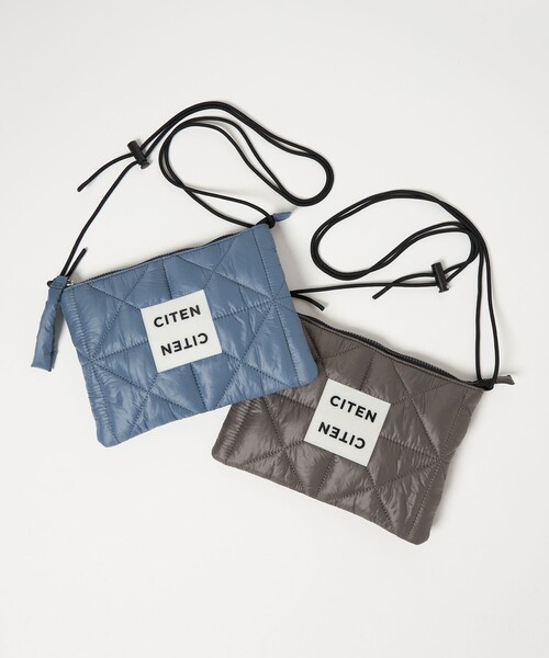 CITEN(シテン)の「<CITEN>CITENパデッドサコッシュ(ショルダーバッグ・レディース・ライトグレー/ブラック/ライム/シルバー/その他4/ダークグレー/ケリーグリーン/ターコイズブルー系・FREE)」の9枚目の写真