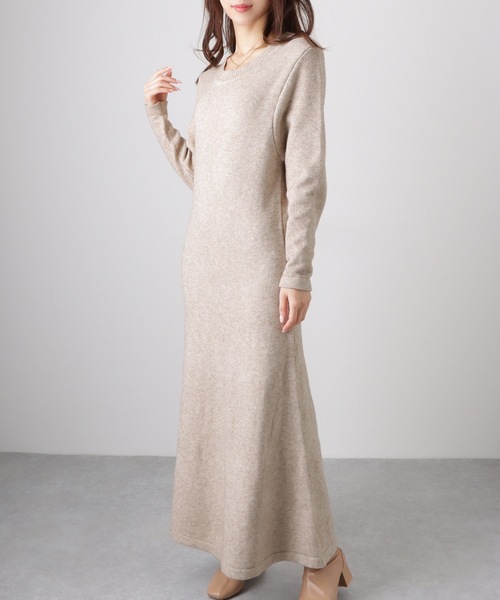 Lace Ladies(レースレディース)の「【2点セット】 サイド リボン トップス付き ワンピース アンサンブル(ワンピース・レディース・ブラック/グレー/ベージュ・FREE/S)」の17枚目の写真
