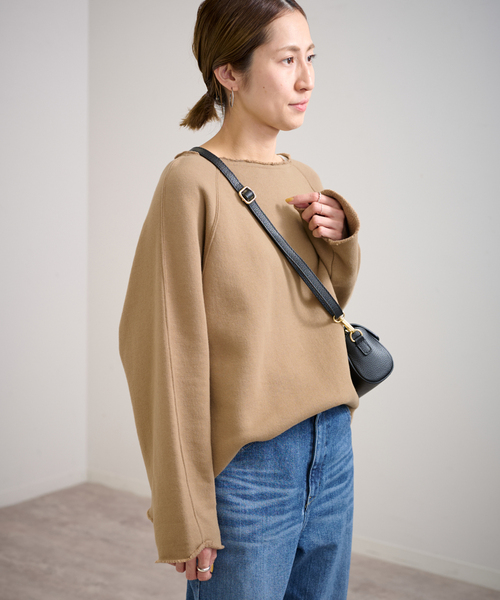セール】C/WOOLウォッシャブル起毛プルオーバー(スウェット セール】C/WOOLウォッシャブル起毛プルオーバー(スウェット
