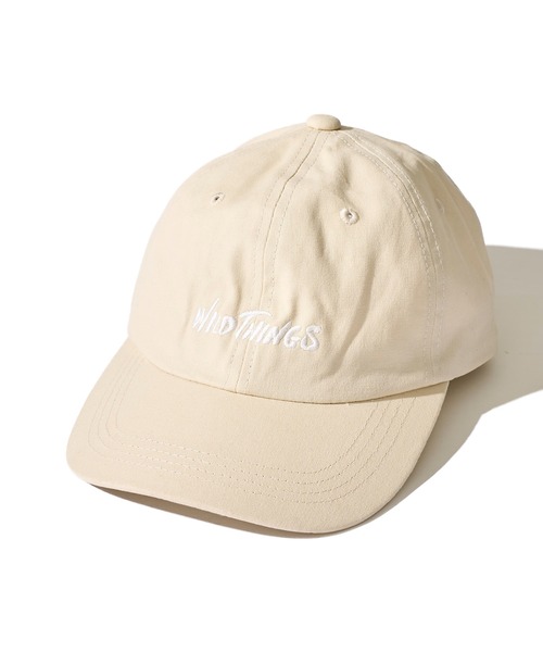 WILD THINGS（ワイルドシングス）の「【WILD THINGS/ワイルドシングス】LOGO CAP / フロントロゴ刺繍キャップ（キャップ・メンズ・オリーブ/アイボリー/ブラック/ベージュ/ネイビー・FREE）」の3枚目の写真