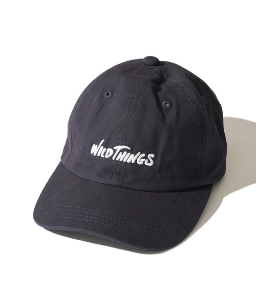WILD THINGS（ワイルドシングス）の「【WILD THINGS/ワイルドシングス】LOGO CAP / フロントロゴ刺繍キャップ（キャップ・メンズ・オリーブ/アイボリー/ブラック/ベージュ/ネイビー・FREE）」の5枚目の写真